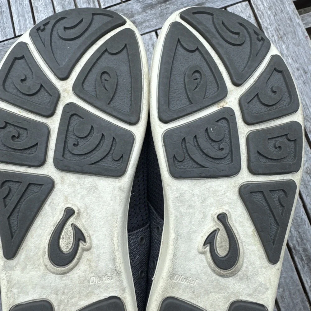 Olukai Nohea Moku Men's Casual Slip On Boat Shoes Size 9 Gray 10283-6C6C